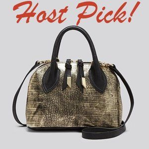 Foley + Corinna CASSIS Leather X-Body Bag NEW Black Gold  Shoulder Handbag  🎉HP